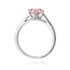 Pierścionek W0543 Diament Laboratoryjny różowy 1,00ct białe złoto