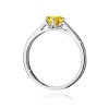 Pierścionek W0543 Diament Laboratoryjny żółty 0.50ct białe złoto
