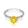 Pierścionek W0543 Diament Laboratoryjny żółty 1,00ct białe złoto