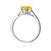 Pierścionek W0543 Diament Laboratoryjny żółty 1,00ct białe złoto