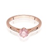 Pierścionek W0543 Diament Laboratoryjny różowy 0,50ct różowe złoto