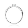 Pierścionek W0671 z diamentami laboratoryjnymi białe złoto