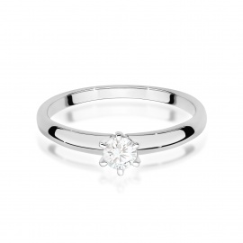 Pierścionek W0679 Diament Laboratoryjny 0,25ct białe złoto