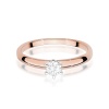 Pierścionek W0679 Diament Laboratoryjny 0,25ct różowe złoto