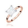 Pierścionek W0690 Diament Laboratoryjny 1,50ct różowe złoto