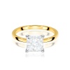 Pierścionek W0690 Diament Laboratoryjny 1,50ct żółte złoto