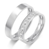 Złote Obrączki 4,5mm z Diamentami pr.585