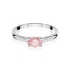 Pierścionek W0077 Diament Laboratoryjny różowy 0,50ct białe złoto