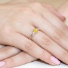 Pierścionek Diament Laboratoryjny żółty 0,50ct różowe złoto