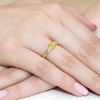 Pierścionek Diament Laboratoryjny żółty 0,50ct żółte złoto