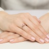 Pierścionek Diament Laboratoryjny różowy 0,50ct różowe złoto