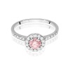 Pierścionek W0551 Diament Laboratoryjny różowy 0,50ct białe złoto