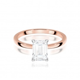 Pierścionek W0691 Diament 1,00ct Różowe złoto