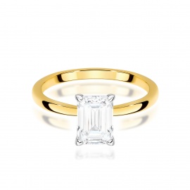 Pierścionek W0691 Diament 1,00ct Żółte złoto