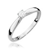 Pierścionek W0045 Diament laboratoryjnym 0,10ct białe złoto