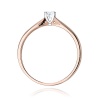 Pierścionek W0045 Diament laboratoryjnym 0,10ct różowe złoto