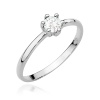Pierścionek W0496 Diament laboratoryjny 0,30ct białe złoto