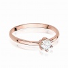 Pierścionek W0496 Diament laboratoryjny 0,30ct różowe złoto