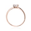 Pierścionek W0496 Diament laboratoryjny 0,30ct różowe złoto