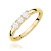 Pierścionek W0716 Diament żółte złoto