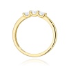 Pierścionek W0716 Diament żółte złoto