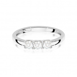 Pierścionek W0716 Diament białe złoto