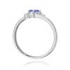 Pierścionek W0346B Tanzanit 0,35ct białe złoto