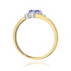Pierścionek W0346B Tanzanit 0,35ct żółte złoto