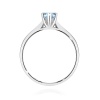 Pierścionek W0222 Diament Laboratoryjny niebieski 0,30ct białe złoto