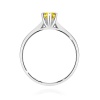 Pierścionek W0222 Diament Laboratoryjny żółty 0,30ct białe złoto