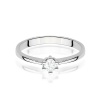 Pierścionek W0256 Diament laboratoryjny 0,20ct białe złoto