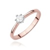 Pierścionek W0256 Diament laboratoryjny 0,20ct różowe złoto
