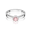 Pierścionek W0228 Diament Laboratoryjny różowy 0,30ct białe złoto