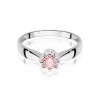 Pierścionek W0228 Diament Laboratoryjny różowy 0,50ct białe złoto