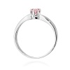 Pierścionek W0228 Diament Laboratoryjny różowy 0,50ct białe złoto
