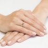 Pierścionek W0228 Diament Laboratoryjny różowy 0,30ct żółte złoto