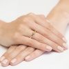 Pierścionek W0228 Diament Laboratoryjny żółty 0,30ct żółte złoto