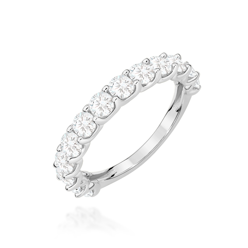 Pierścionek W0721 Diament laboratoryjny białe złoto