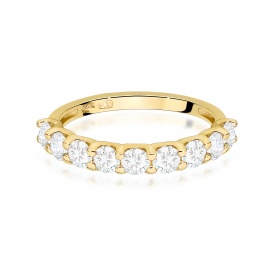 Pierścionek W0719 Diament żółte złoto
