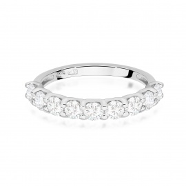 Pierścionek W0719 Diament laboratoryjny białe złoto