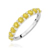 Pierścionek W0719 Diament Laboratoryjny Żółty białe złoto