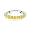 Pierścionek W0719 Diament Laboratoryjny Żółty białe złoto