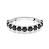 Pierścionek W0720 Czarny Diament białe złoto
