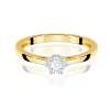 Pierścionek W0715 Diament 0,15ct żółte złoto