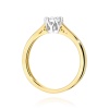 Pierścionek W0715 Diament 0,10ct żółte złoto