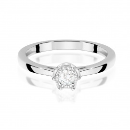 Pierścionek W0715 Diament 0,05ct białe złoto