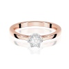 Pierścionek W0715 Diament 0,05ct różowe złoto