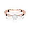 Pierścionek W0715 Diament 0,10ct różowe złoto