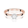 Pierścionek W0715 Diament 0,20ct różowe złoto
