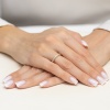 Pierścionek W0725 z diamentami żółte złoto